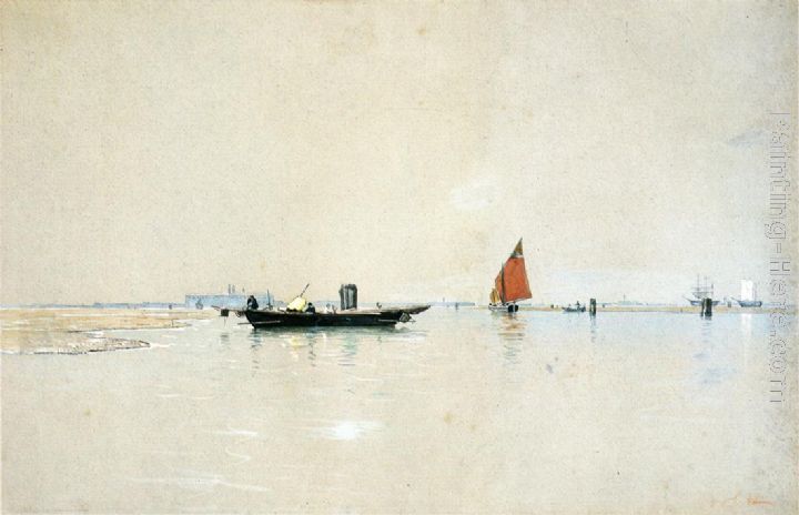 Venetian Lagoon painting - William Stanley Haseltine Venetian Lagoon art painting